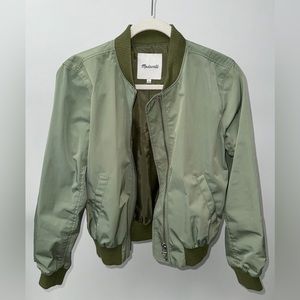 Madewell Olive Green Women's Bomber‎ Jacket, Size S